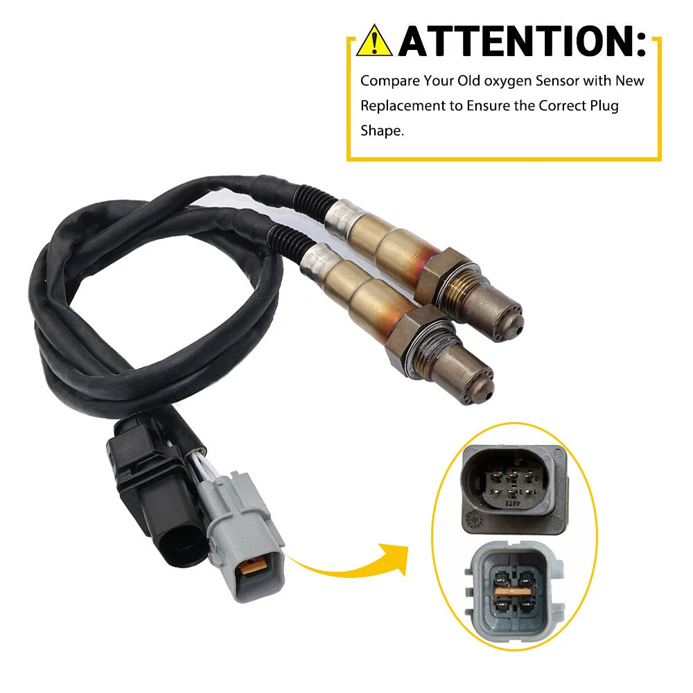 2pcs Oxygen Up+Downstream Sensor Fits 2012-2014 Kia Rio 2012-2015 Kia Soul 1.6L 6B93BC-57