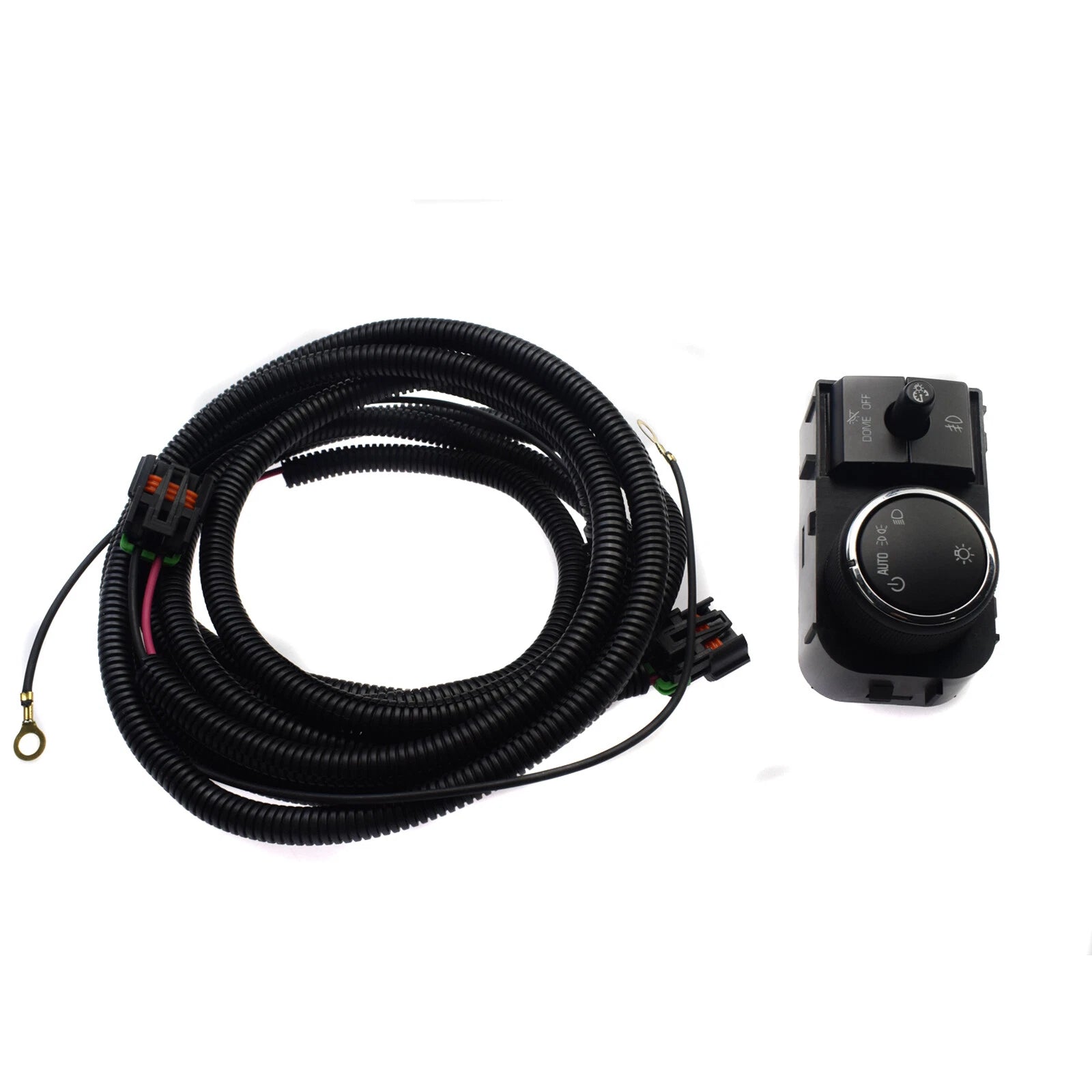 Headlight Lamp Switch & Wiring Harness For Chevy Silverado GMC Sierra 25858705 6B93BC-57