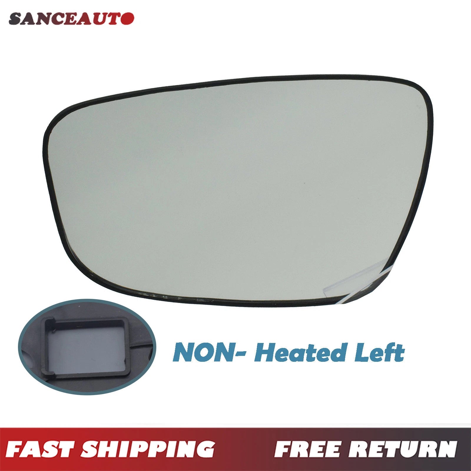 Left Driver Non Heated Mirror Glass for ELANTRA 2011-2013 For ACCENT 2012-2017 6B93BC-57