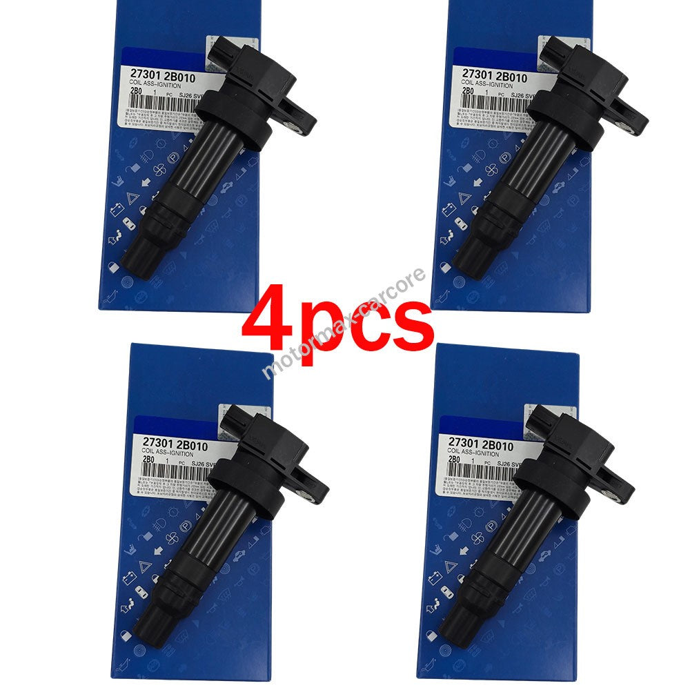 4pcs 27301-2B010 Ignition Coil For 2010-18 Hyundai Accent Kia Rio Soul 1.6L 6B93BC-57