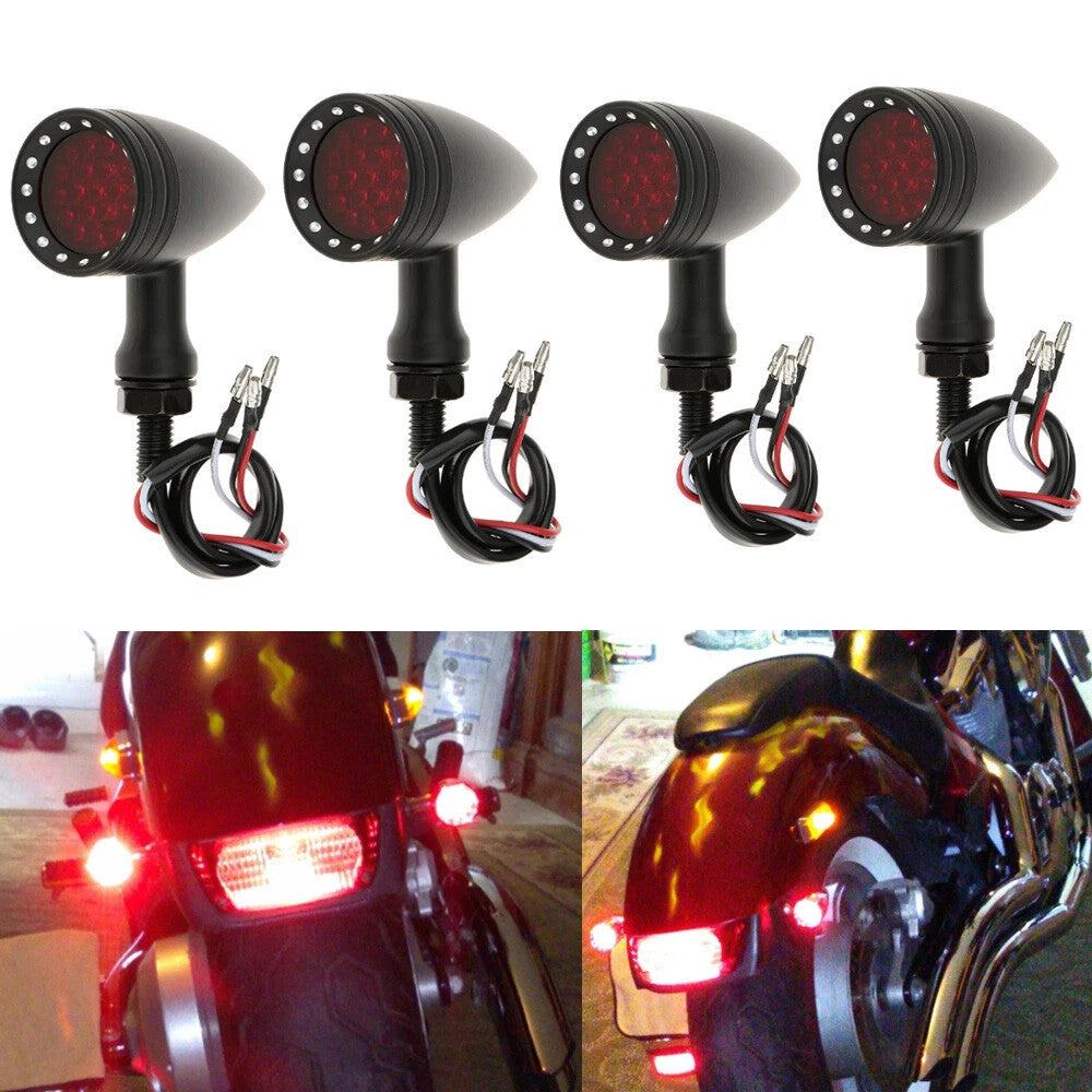 4PCS LED Turn Signal Indicator For universal 12V motorcycles / motorbikes