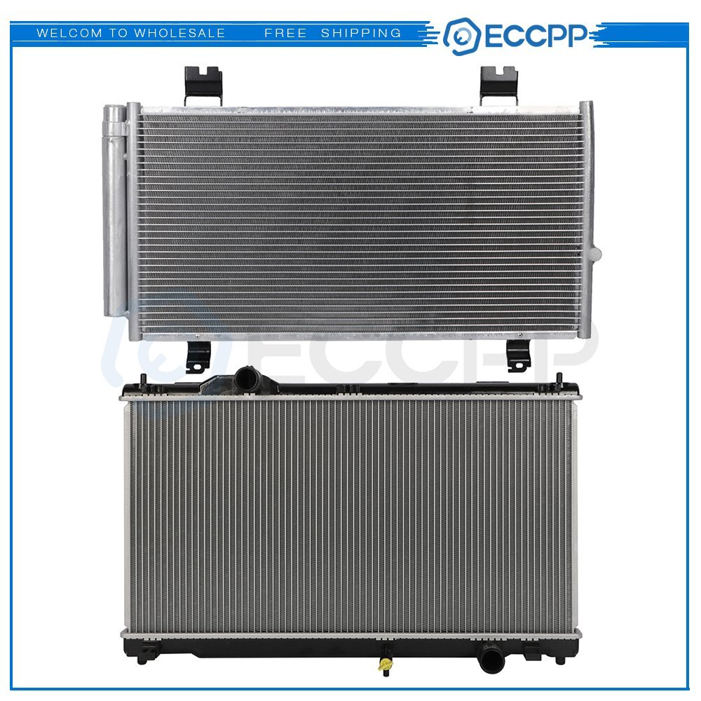 Aluminum Radiator & AC Condenser Cooling Kit For 2006-2015 Lexus IS250 IS350 6B93BC-57