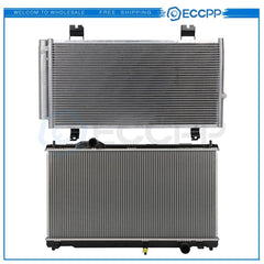 Aluminum Radiator & AC Condenser Cooling Kit For 2006-2015 Lexus IS250 IS350 6B93BC-57