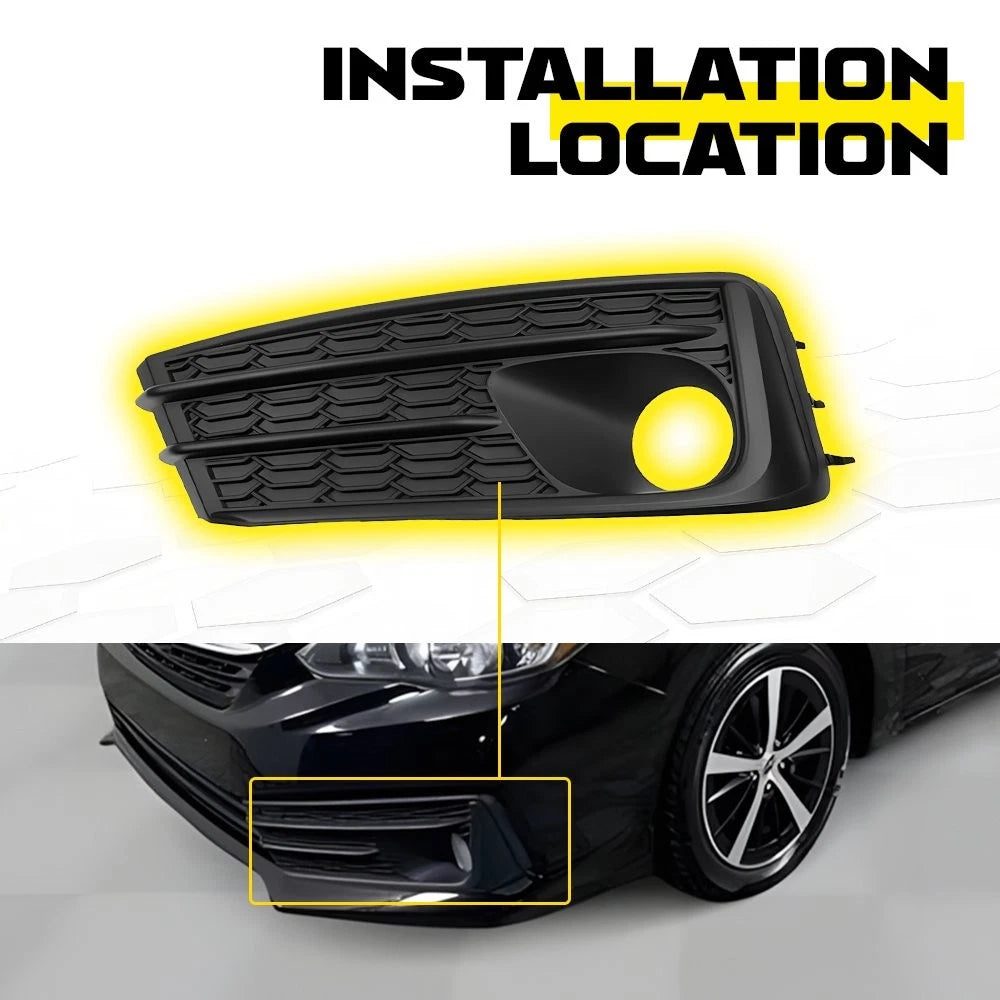 Front Left Bumper Grille Bezel Fog Light Cover For 2020-2023 Subaru Impreza EOA 6B93BC-57