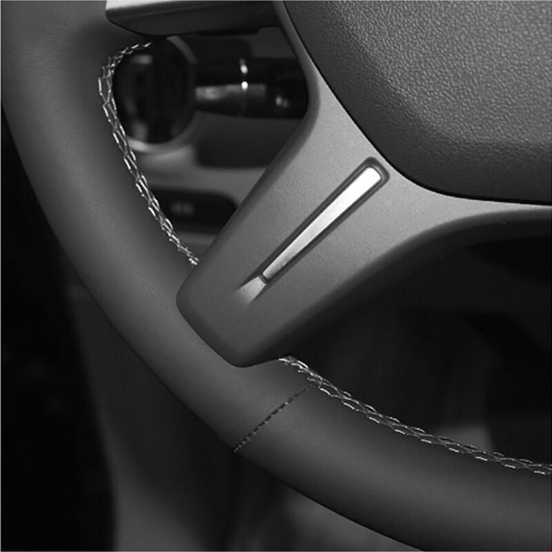 Top Leather Steering Wheel Hand-stitch on Wrap Cover For Benz GL350 ML350 6B93BC-57