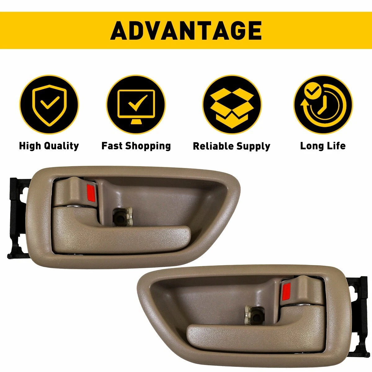 Interior Door Handle Fit Toyota Sequoia 2001-2007 Front / Rear Right / Left Set 6B93BC-57