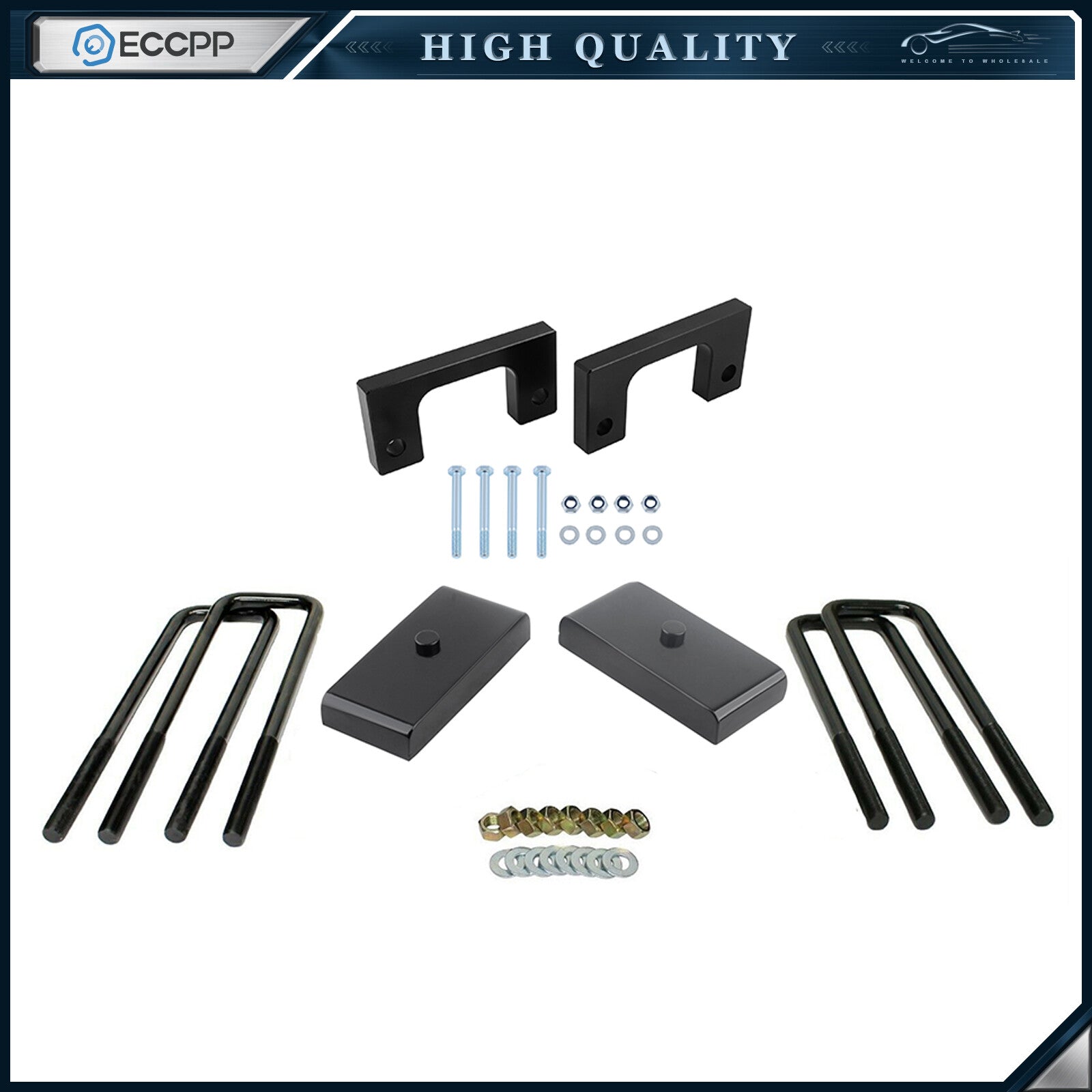 1" Front & 1" Rear Leveling Lift Kit For Chevy Silverado GMC Sierra 1500 6 Lug 6B93BC-57