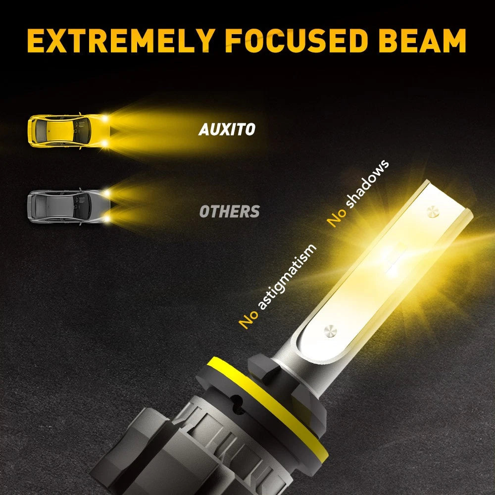 880 892 LED Fog Light Bulbs DRL Low Foglight Beam Day Running Light Amber 2000LM 6B93BC-57