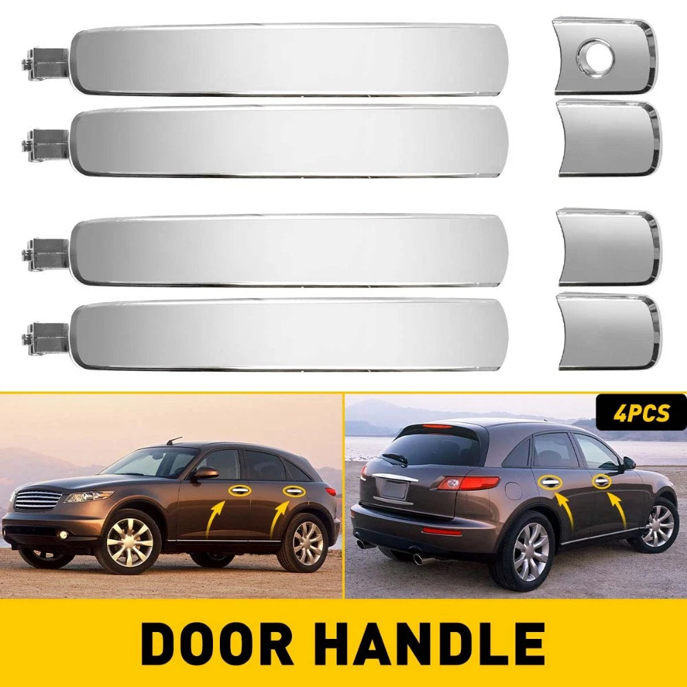4X Front Rear Exterior Outside Door Handle for Nissan Rogue Murano Infiniti EOA 6B93BC-57