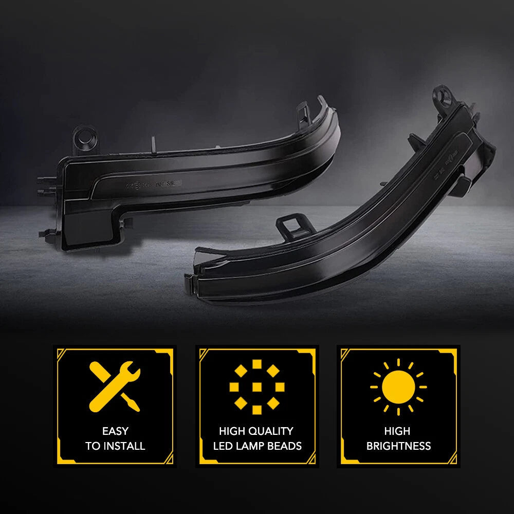 Smoked Turn Signal Lamp LED Side Mirror Light For BMW 4 3 2 1 Series F30 F35 EOA 6B93BC-57