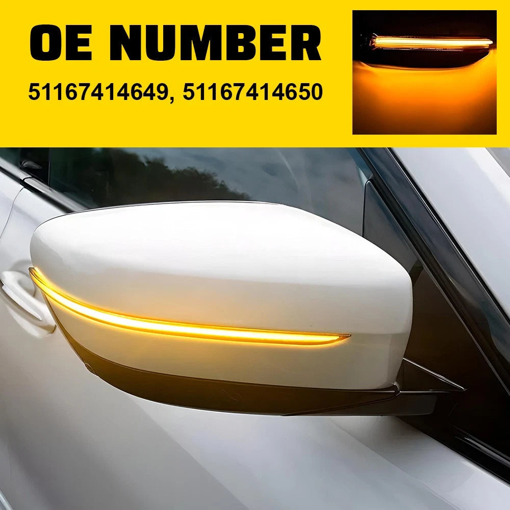 For BMW 3 Series G20 G21 G28 2019-23 LED Side Mirror Sequential Signal Lights EA 6B93BC-57