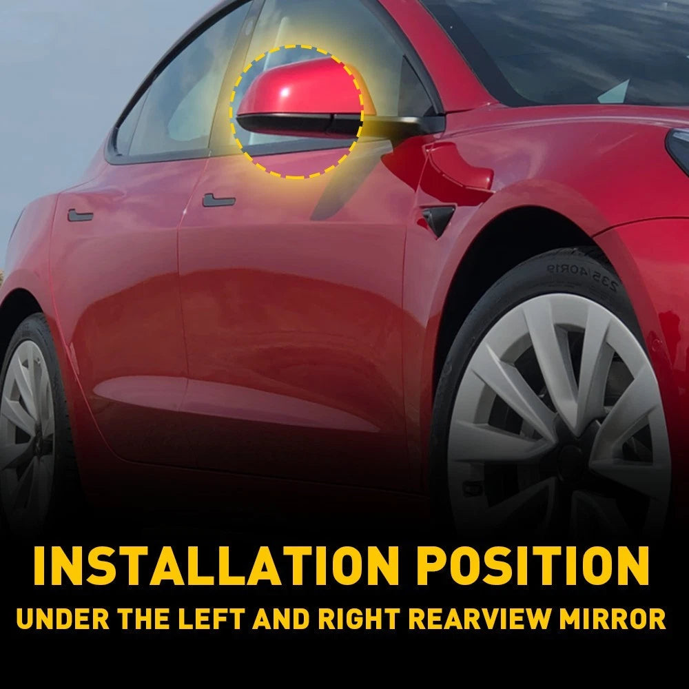 For 2017-2022 Tesla Model 3 Right Side Rearview Lower Mirror Cover Holder Black 6B93BC-57