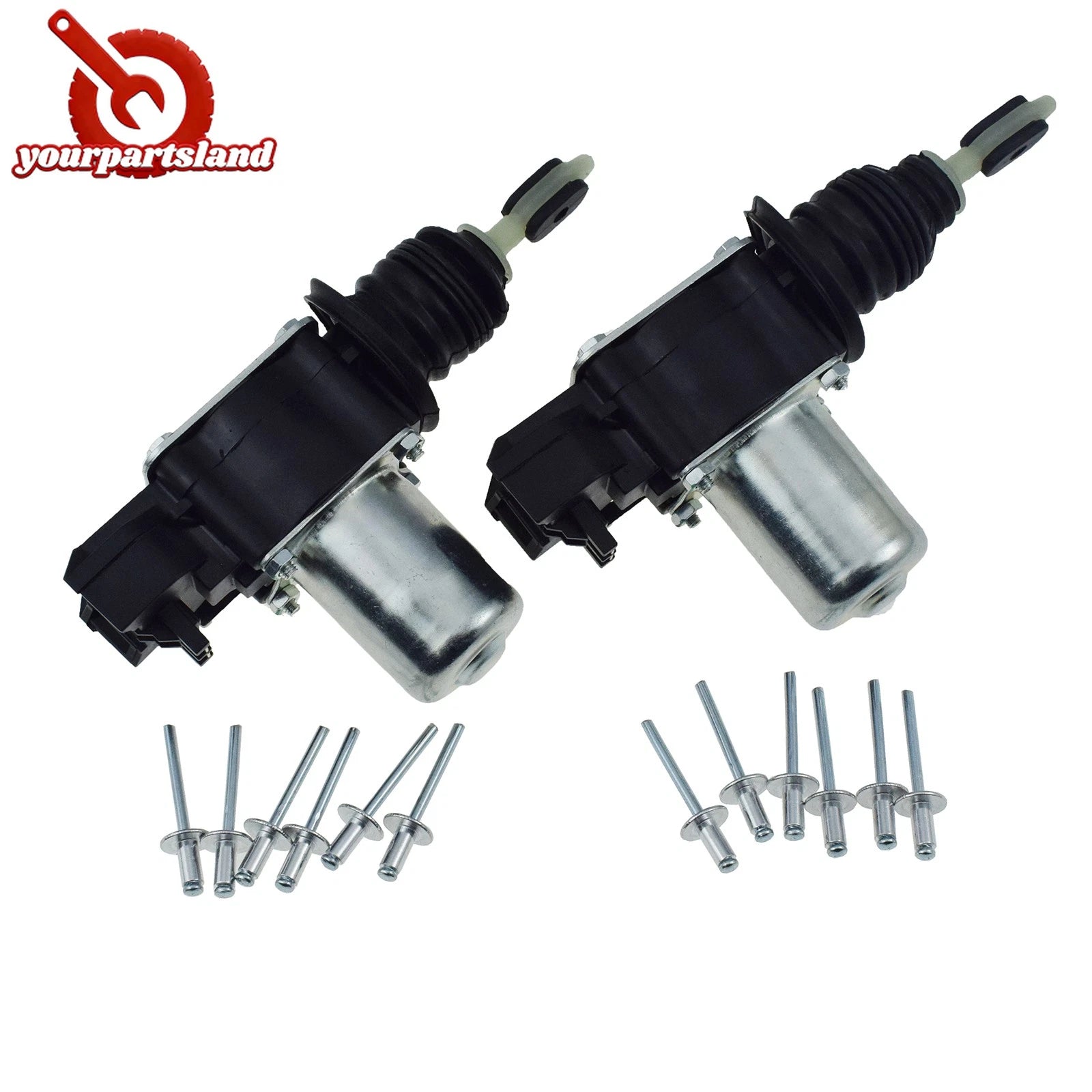 2PCS Power Door Lock Actuator Latch w/ Bracket for Chevrolet GMC Cadillac Pickup 6B93BC-57
