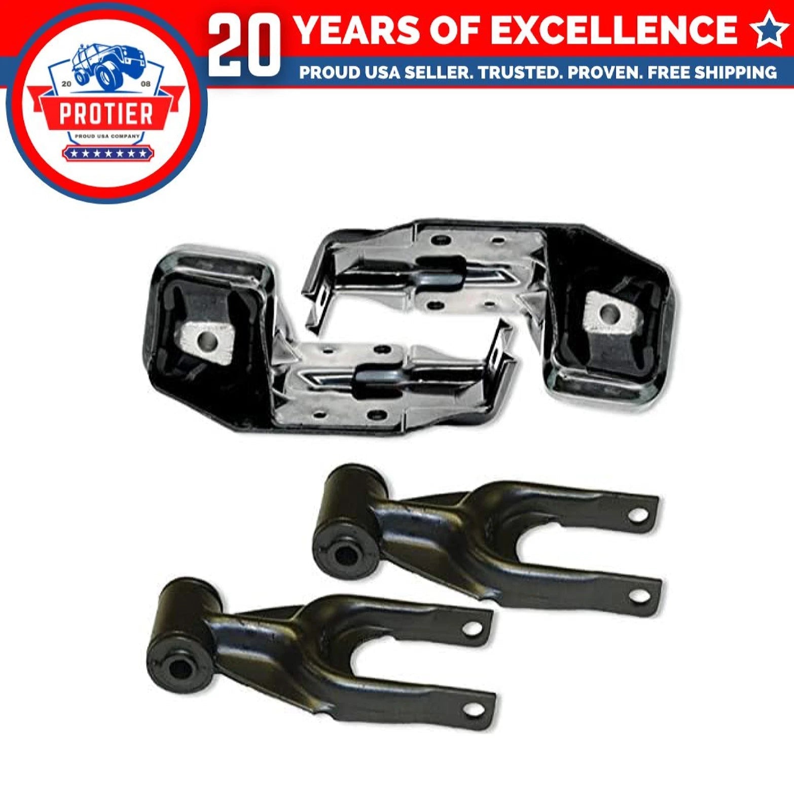 Fits 1997-2005 Buick Century 3.1L Bracket & Torque Strut Motor Mount 4pcs 6B93BC-57