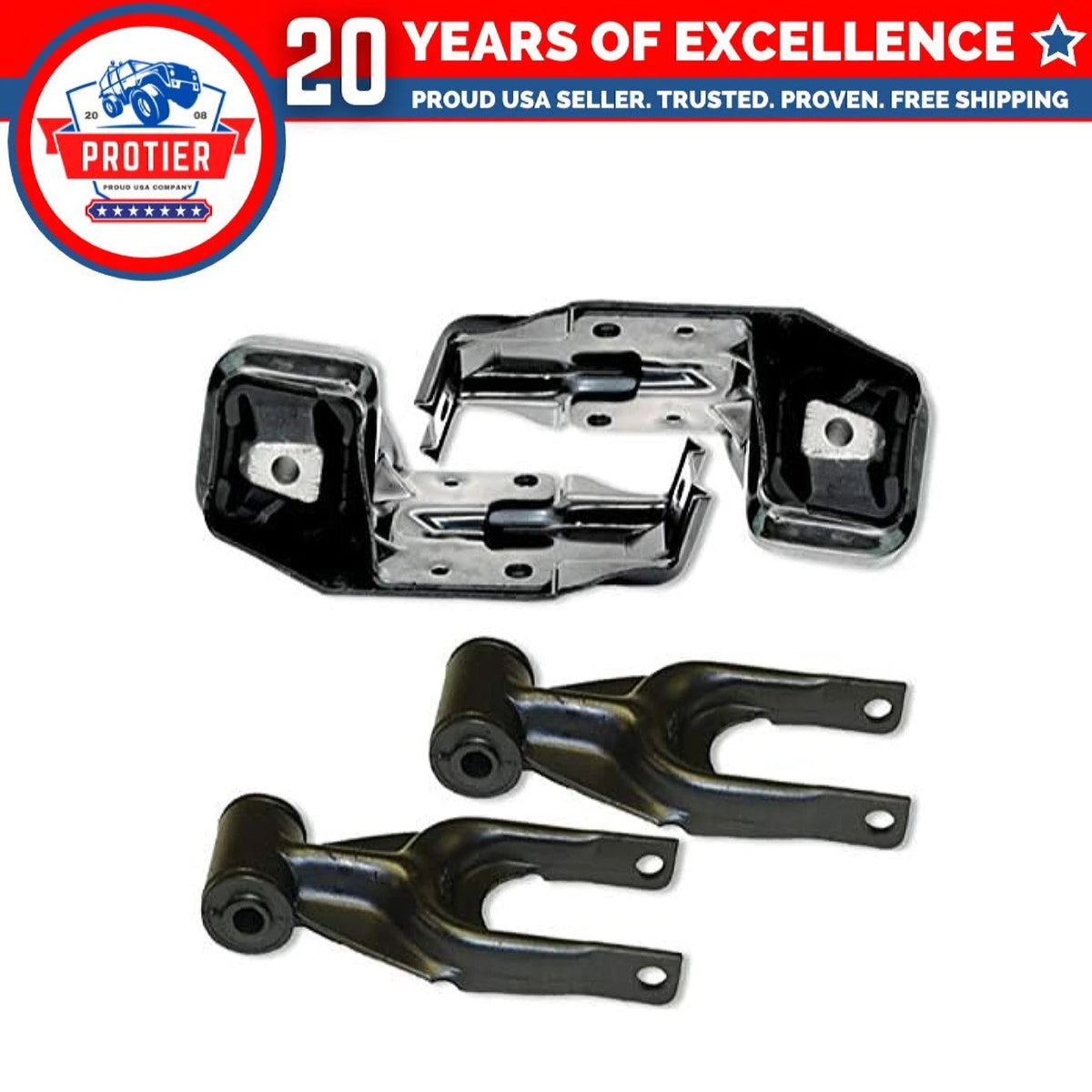 Fits 1997-2005 Buick Century 3.1L Bracket & Torque Strut Motor Mount 4pcs 6B93BC-57