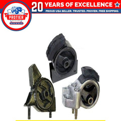 Engine Motor Mount Set 3PCS for 1990-1992 Toyota Corolla 1.6L 2WD Auto 6B93BC-57