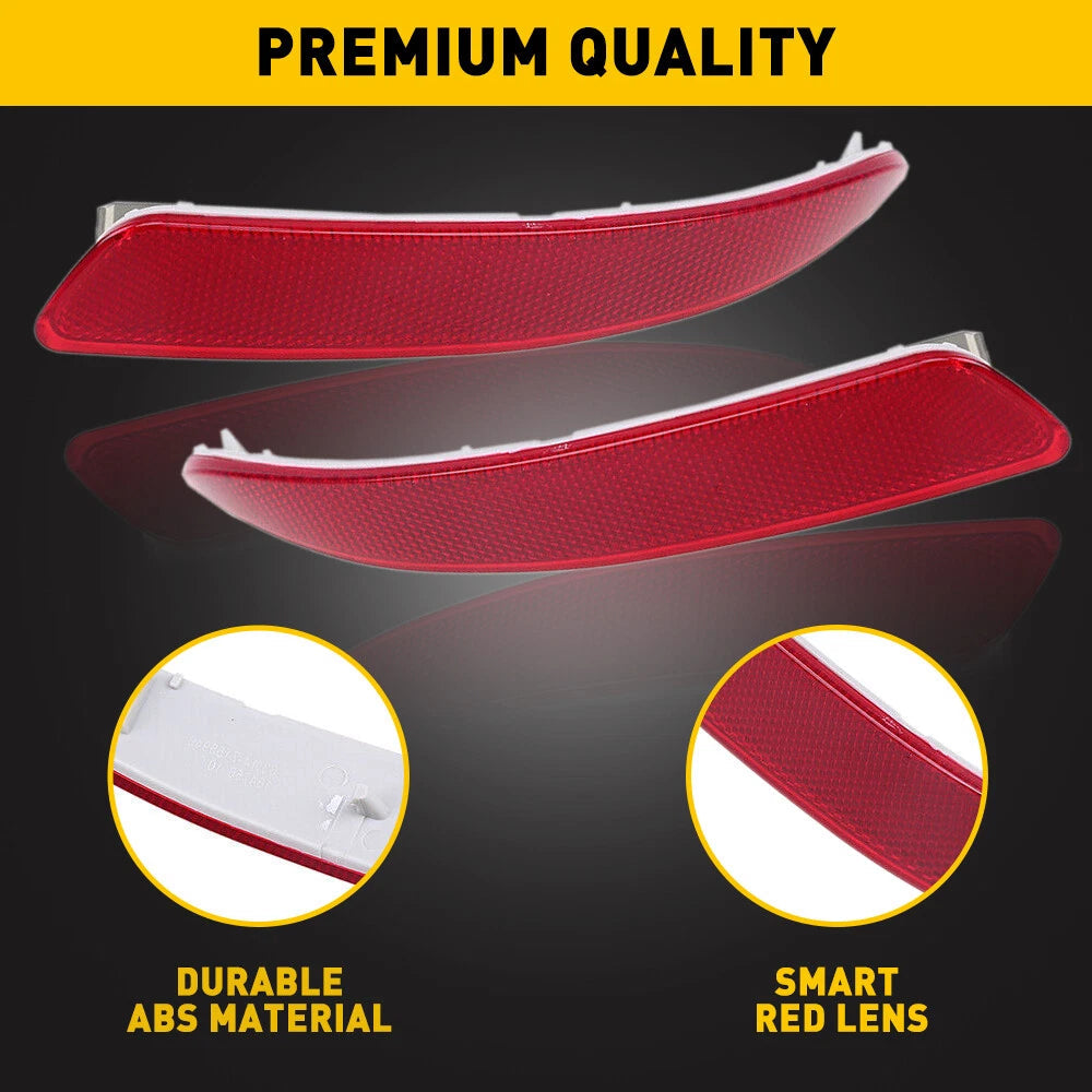 Rear Left Right Bumper Reflector Set for 2007-2013 BMW X5 3.0L 4.4L EOA 6B93BC-57