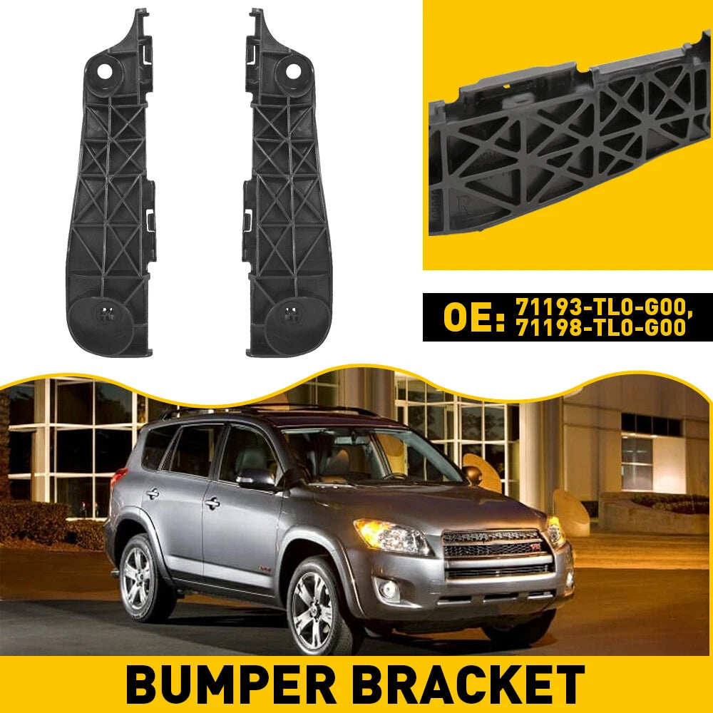 Set of 2 Bumper Retainer Set Fits For 2006-2012 Toyota RAV4 Front Primed US 6B93BC-57