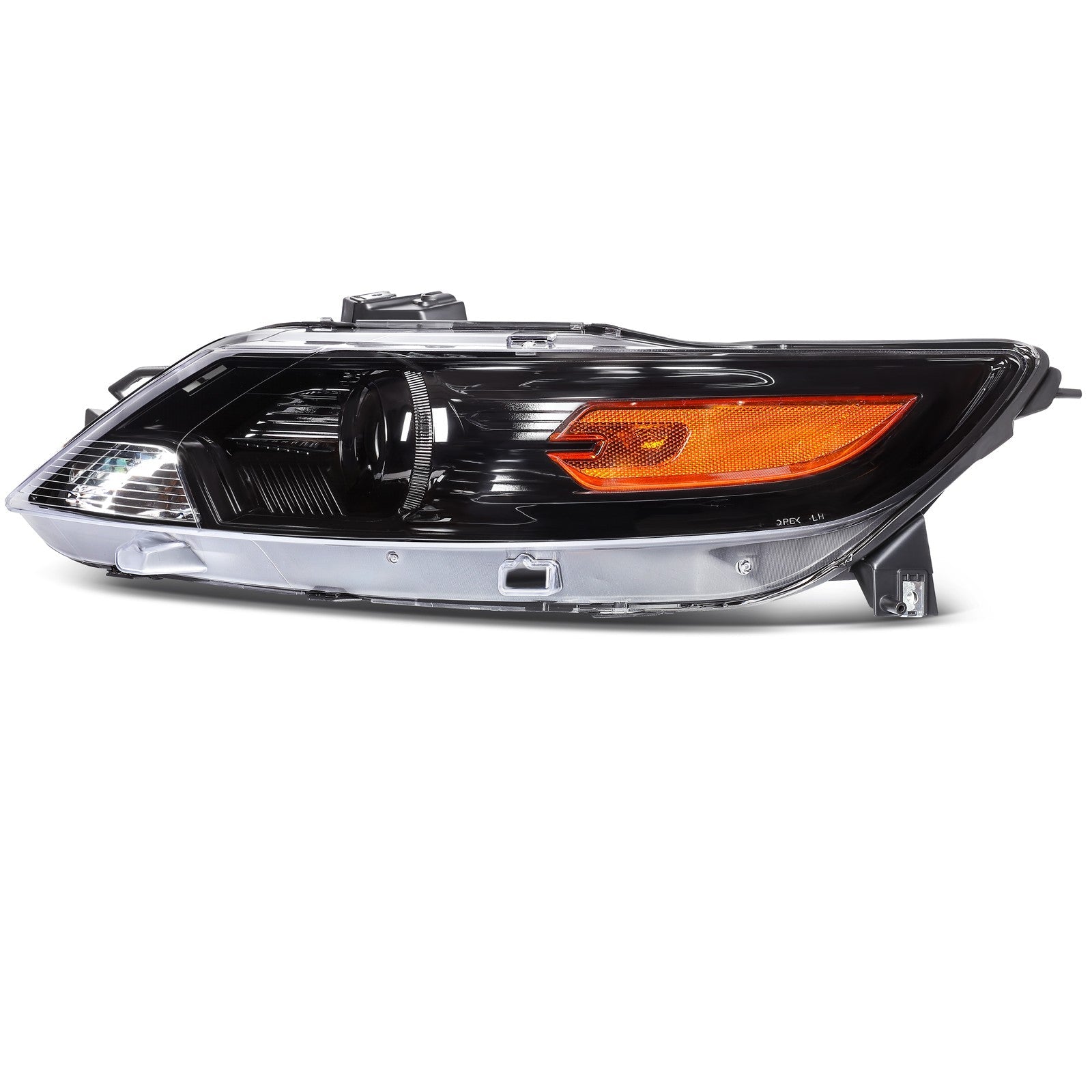 Pair Set Headlight Assembly For 2010-2012 Ford Taurus 3.5L Black w/Projector KOEEP
