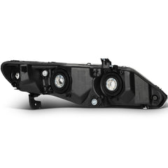 For 2006-2010 2011 Honda Civic Sedan 4Dr Black Housing L+R Headlights Assembly 6B93BC-57