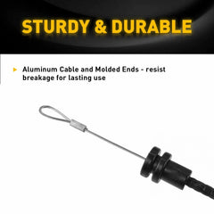 Hood Latch Release Cable w/Handle Fits 1992-97 Ford Trucks F-Series Bronco EOA 6B93BC-57