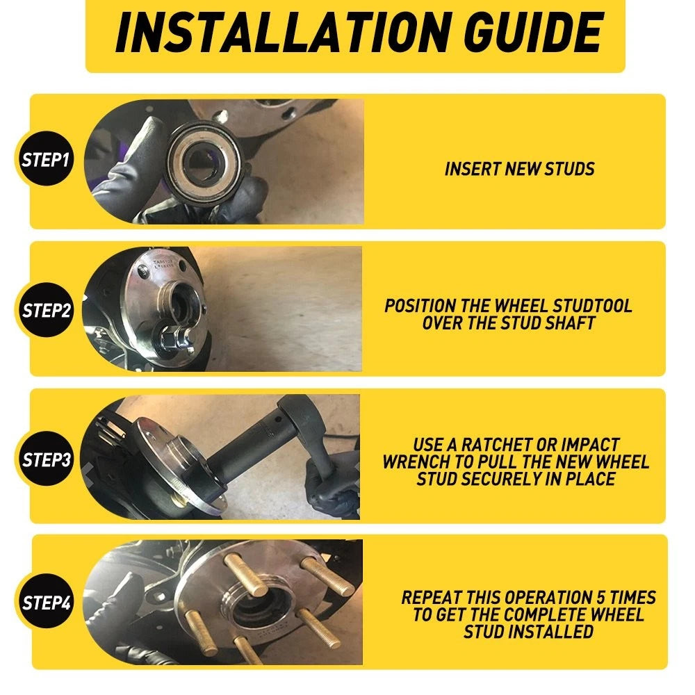 22800 Wheel Stud Installer Lisle Tool Corporation for Bolts Tire Install Replace 6B93BC-57