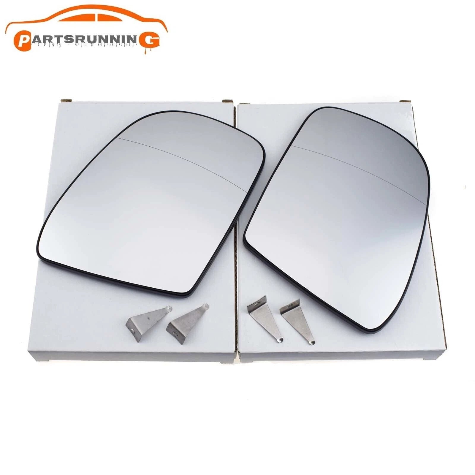 2x Left &Right Mirror Glass Heated For Mercedes Benz W164 W251 V251 X164 ML GL R 6B93BC-57