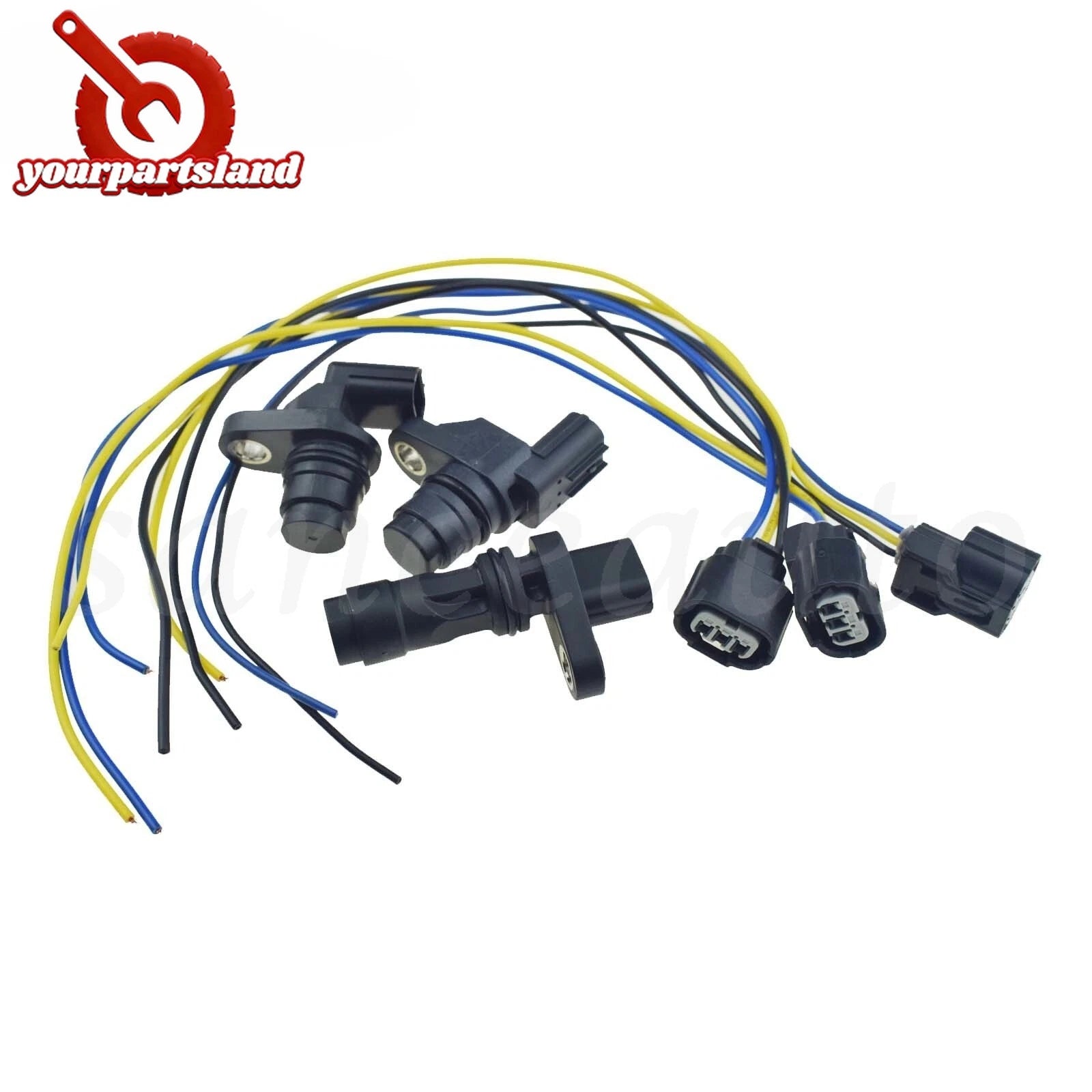 3 Camshaft/Crankshaft Position Sensors & 3 CONNECTORS For Honda CR-V 2007-2009 6B93BC-57