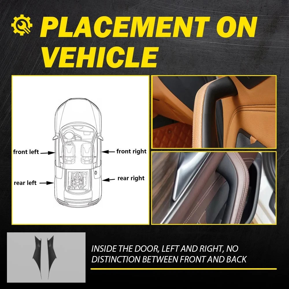 Interior Door Handle Panel Pull Trim Cover For BMW 5 Series G30 G31 G38 18-23 EA 6B93BC-57