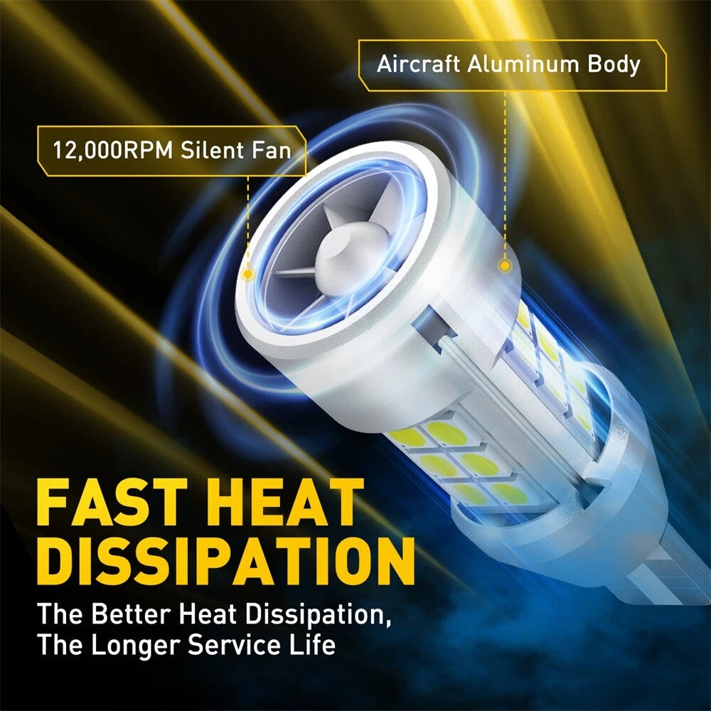 AUXITO 921 912 T15 LED Reverse Backup Light Bulb Super Bright White 4000LM EOA AUXITO