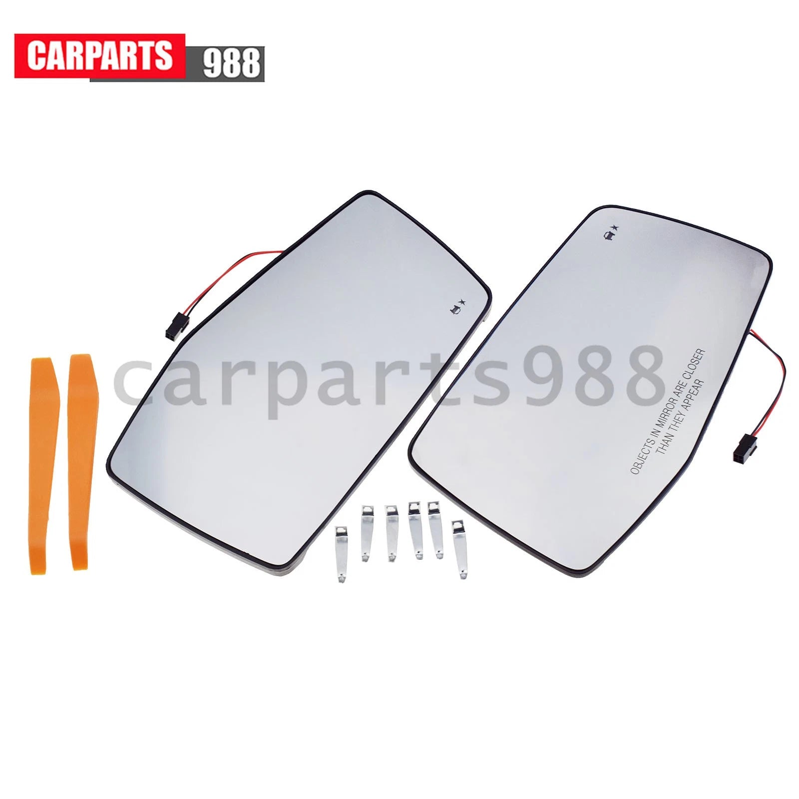 Left Right Mirror Glass Heated w/Blind Spot For 2019-24 GMC Sierra 1500 84309707 6B93BC-57