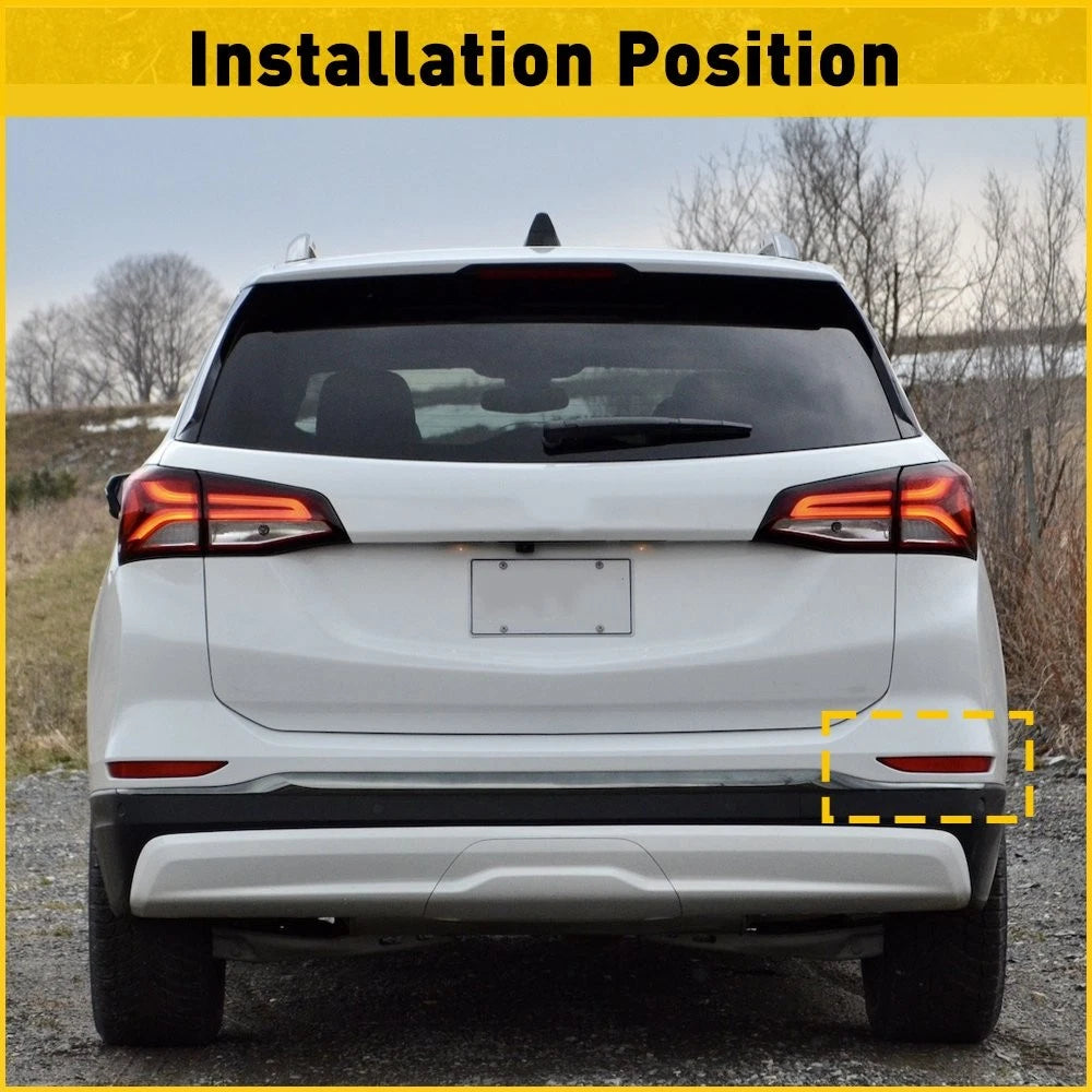 Right Red Lens Rear Bumper Reflector Light Lamp Case For Chevy Equinox 2018-2022 6B93BC-57