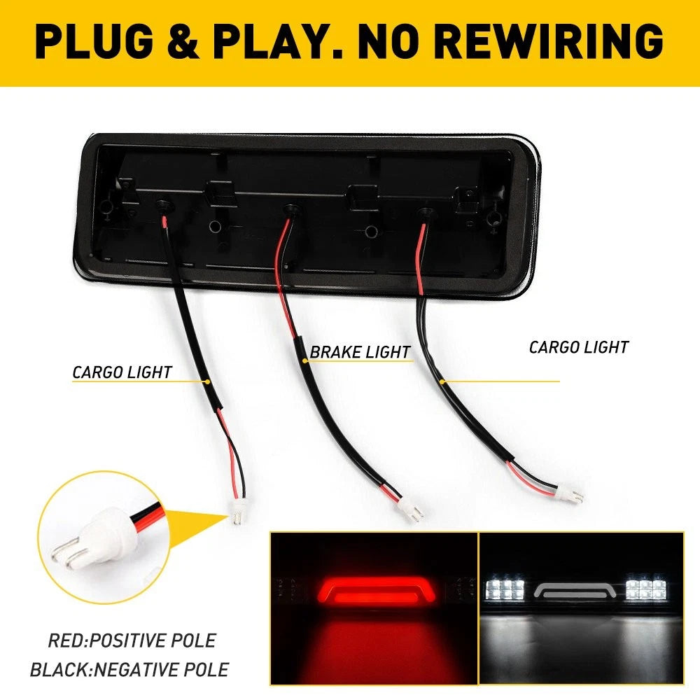 Fit For 2004-2008 Ford LED F-150 3rd Third Brake Rear Light Cargo Lamp 6B93BC-57