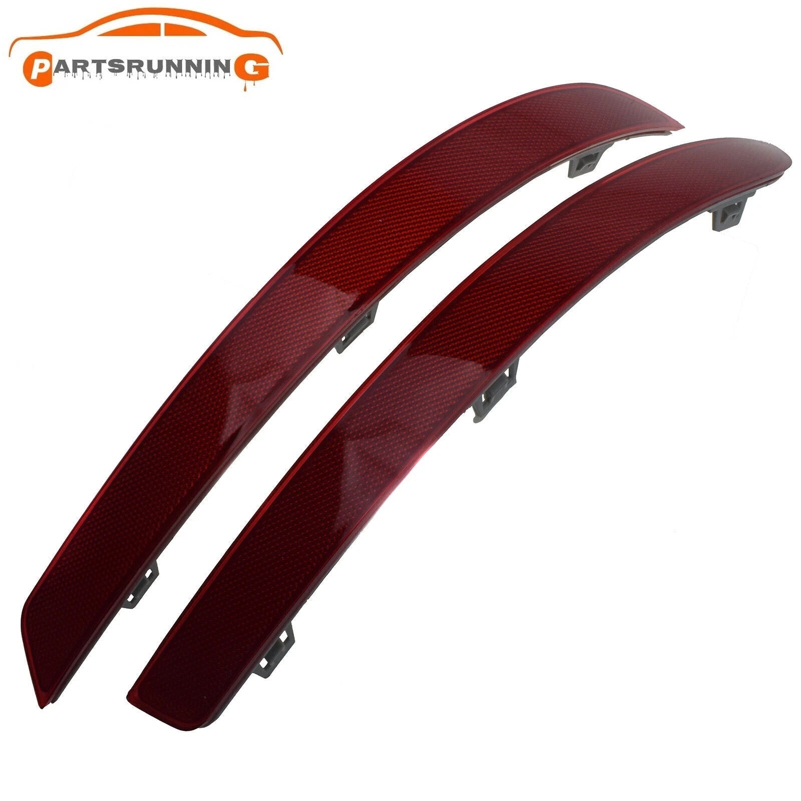 1668200474 Pair Rear Bumper Reflector For Mercedes Benz GL GL350 GL450 2013-2016 6B93BC-57