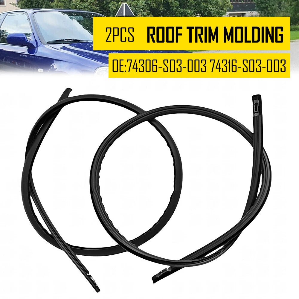 FOR CIVIC HONDA EK9 EK4 1996-2000 3D Roof Side Molding Right & Left Set 6B93BC-57