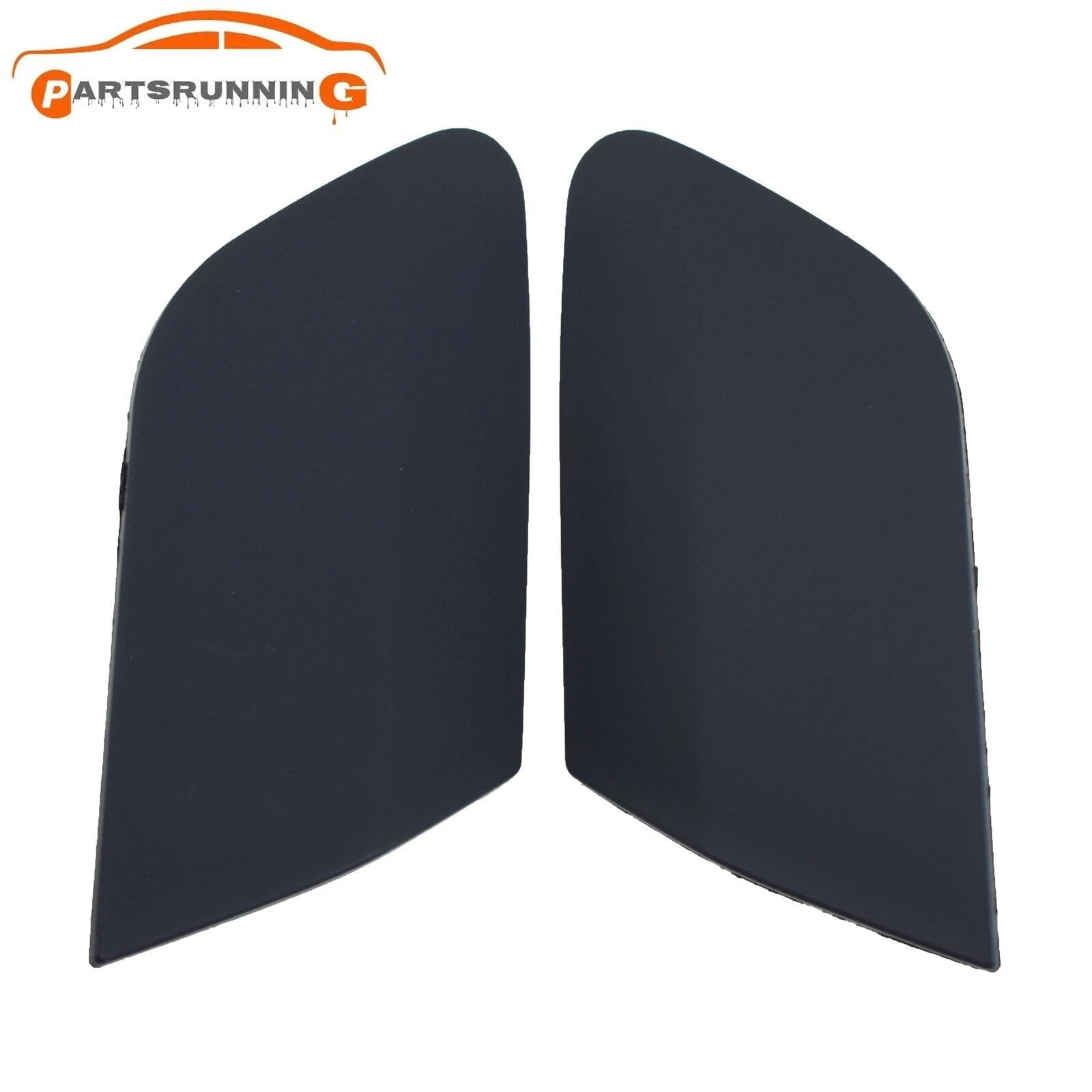 Pair Head Light Headlight Washer Covers For 2005-10 Volkswagen Jetta Rabbit GTI 6B93BC-57