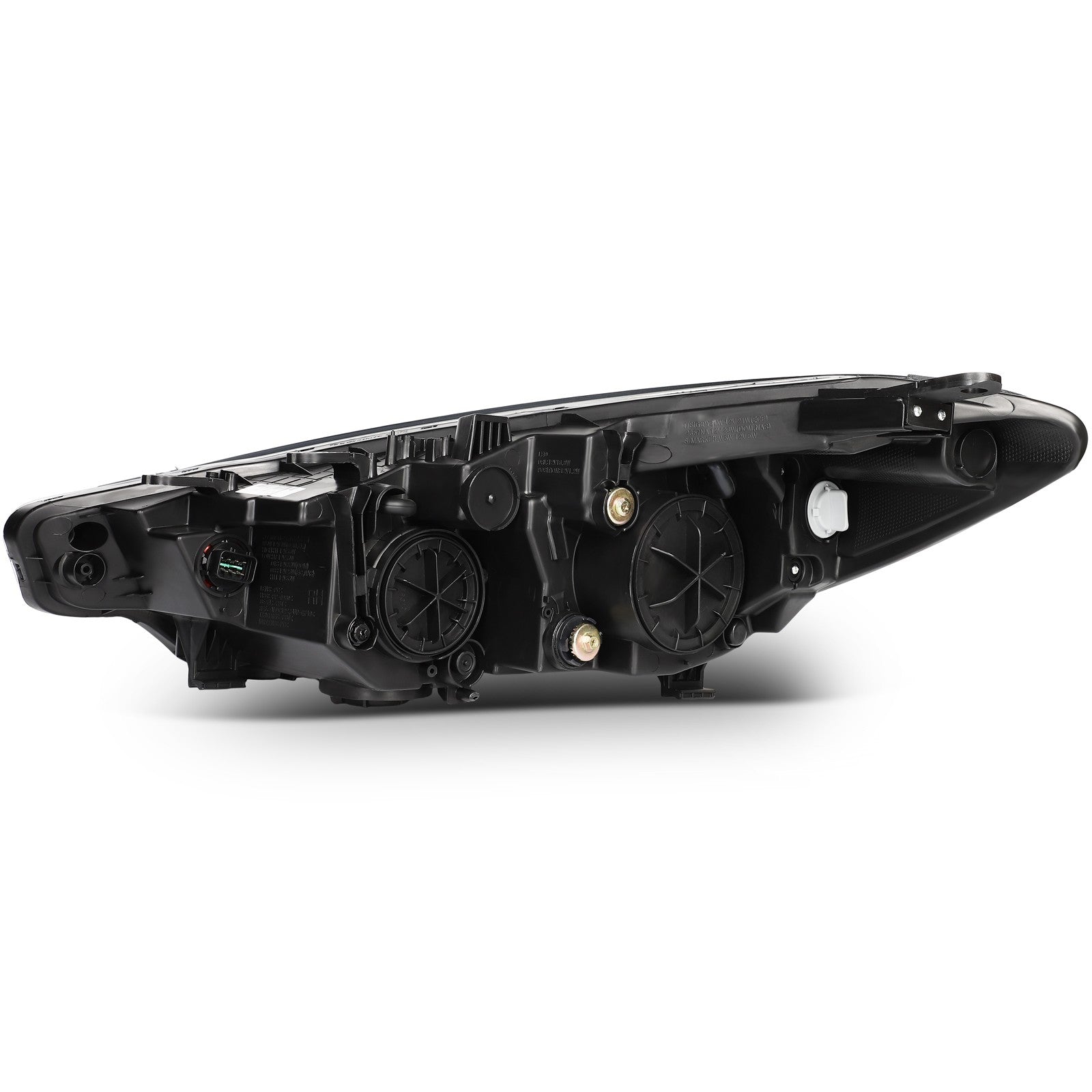 ECCPP LED Headlights Assembly For Kia Forte 2014-2016 Pair Kit Black Amber 6B93BC-57