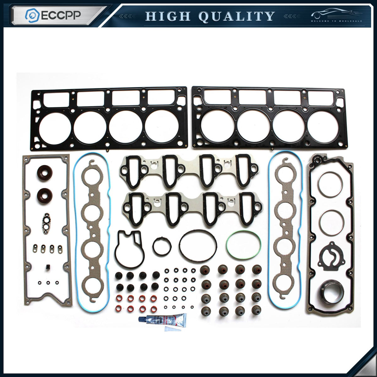 ECCPP Head Gasket Set For 04-09 GMC Yukon Chevrolet Suburban 6.0L VIN U K Y KOEEP