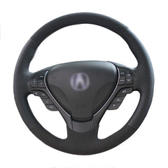 Top Leather Steering Wheel Hand-stitch on Wrap Cover For Acura TL ILX RDX ZDX