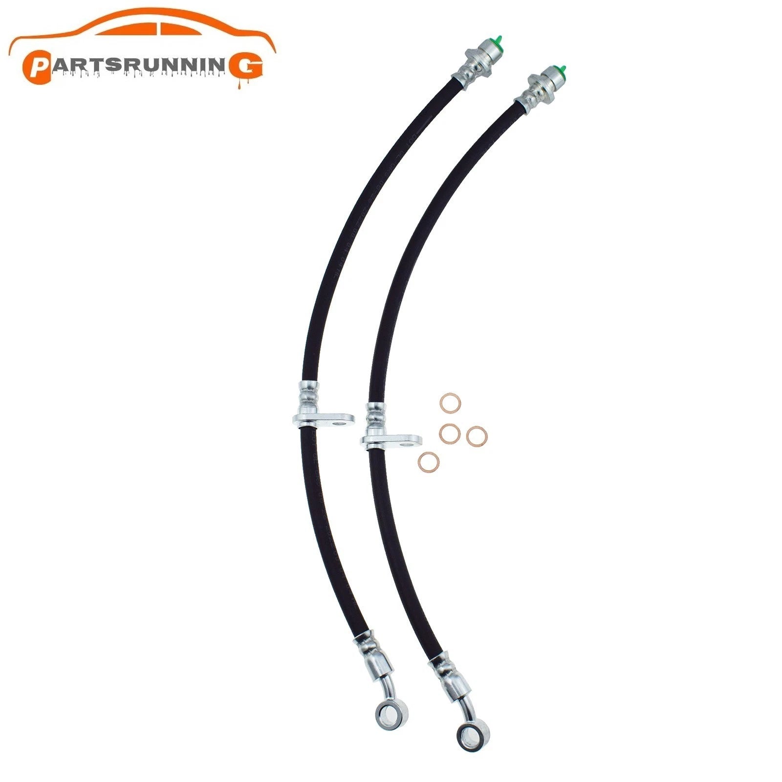 2x Front Brake Hydraulic Hose for Acura TL TSX 2004-2008 Honda Accord 2003-2007 6B93BC-57