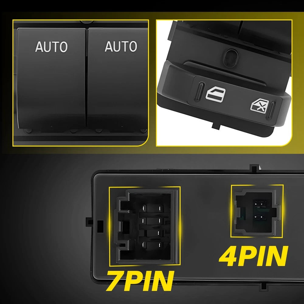 Power Window Control Switch Button for 2011-2014 Ford F-150 BL3Z14529BA DWS1584B 6B93BC-57