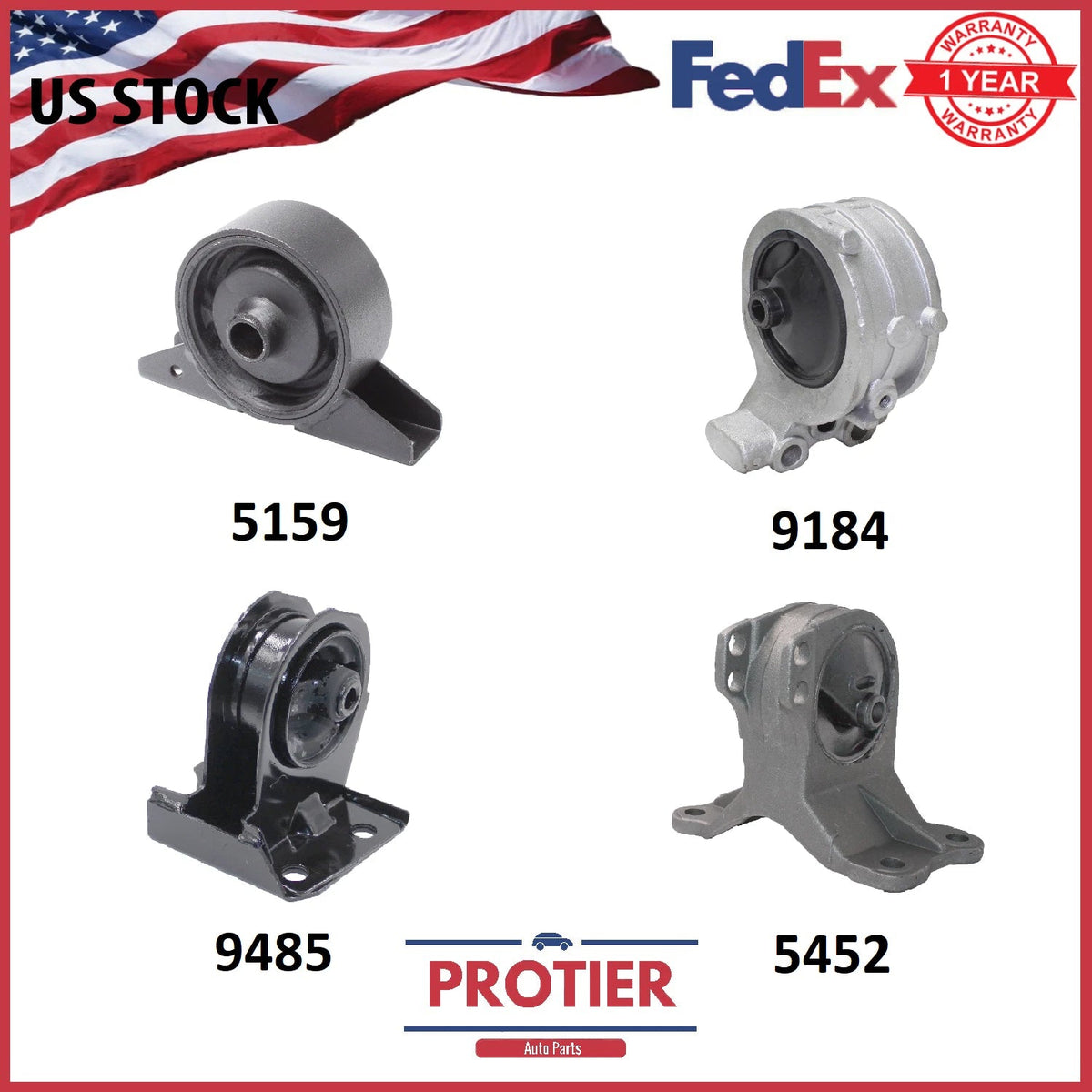 Engine Motor & Trans. Mount Set for 2000-2005 Mitsubishi Eclipse 2.4L Manual 6B93BC-57