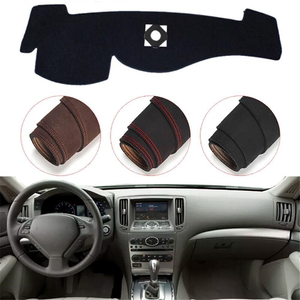 Console Dashboard Suede Mat Protector Sunshield Cover Fit For Infiniti G37 Q60