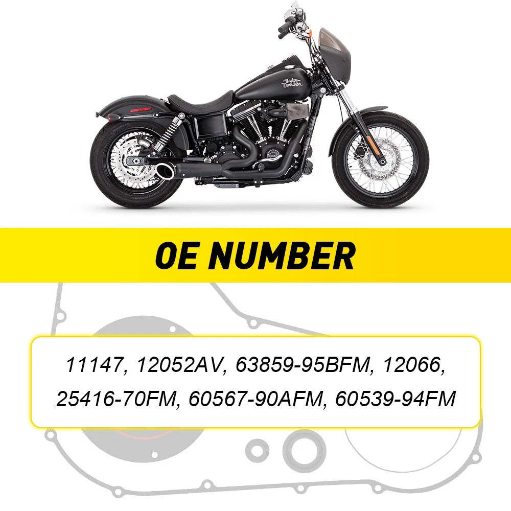 For 1999-2005 Harley Dyna Softail Models Primary Clutch Cover Gasket Seal Kit EA 6B93BC-57
