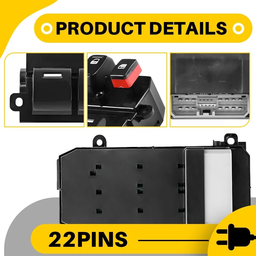 Front Driver Window Switch for Honda Fit 2009 2010 11 2012-2014 35750-T0A-A11 EA 6B93BC-57
