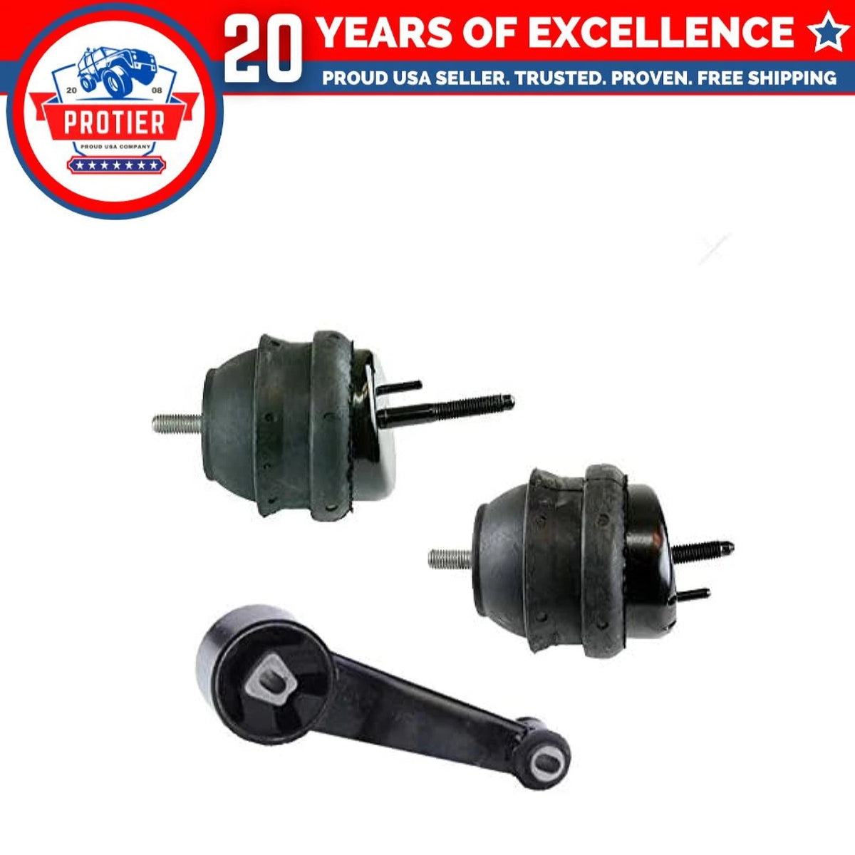 Fits 2006-2008 Buick Lucerne 3.8L Engine Motor&Torque Strut Mount Set 3pc 6B93BC-57