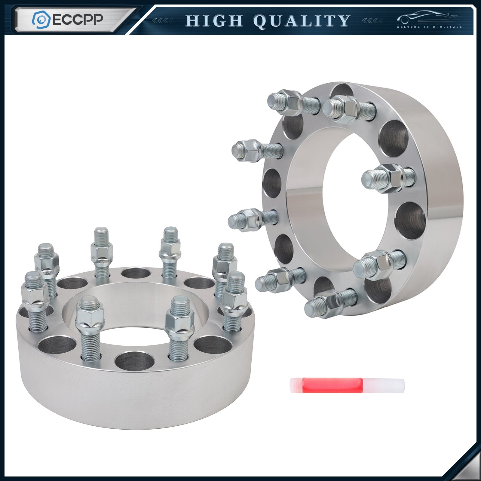 2Pcs 2 inch Wheel Spacers 8x170 14x1.5 For Ford F-250 F-350 Super Duty 2003-2025 6B93BC-57