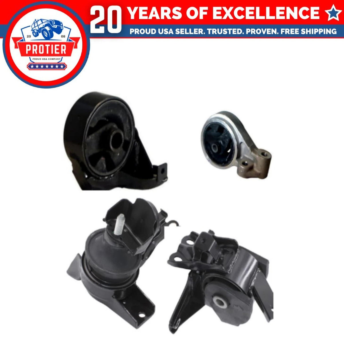 Motor & Trans Mount 4PCS Set for 2004 - 2006 Kia Spectra Spectra5 2.0L Auto 6B93BC-57