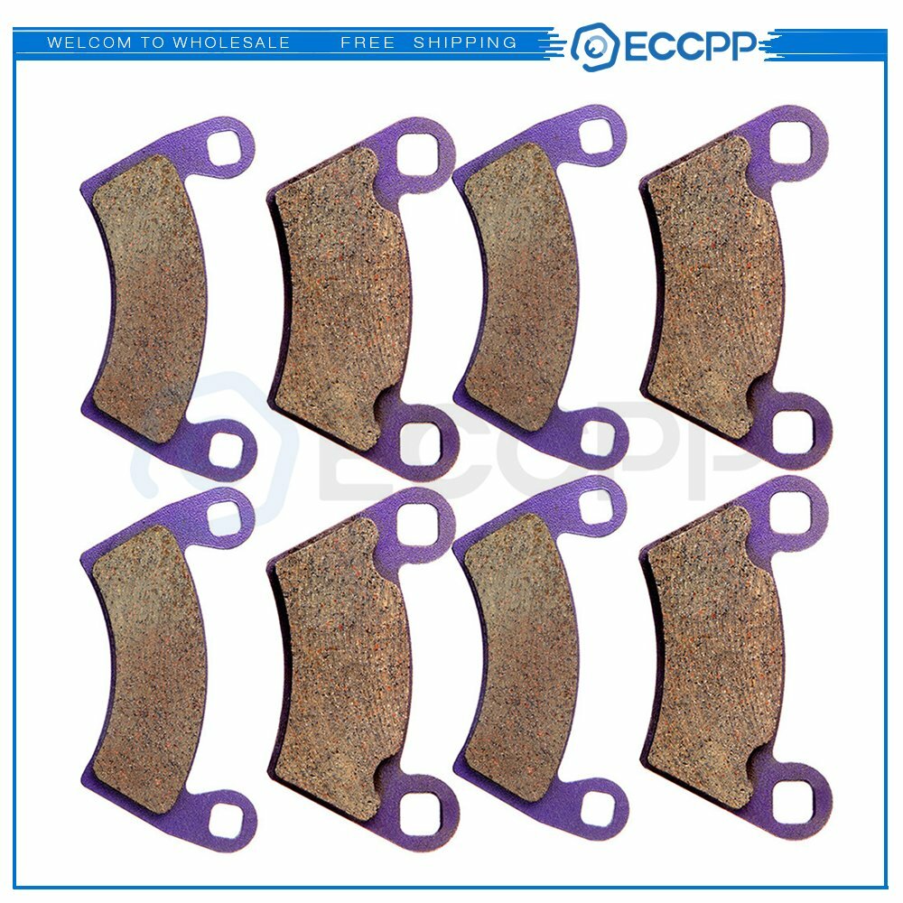 4 Pairs Brake Pads Kit For 2006-2009 Polaris 2x4 Ranger 500 Carbon Fiber 6B93BC-57