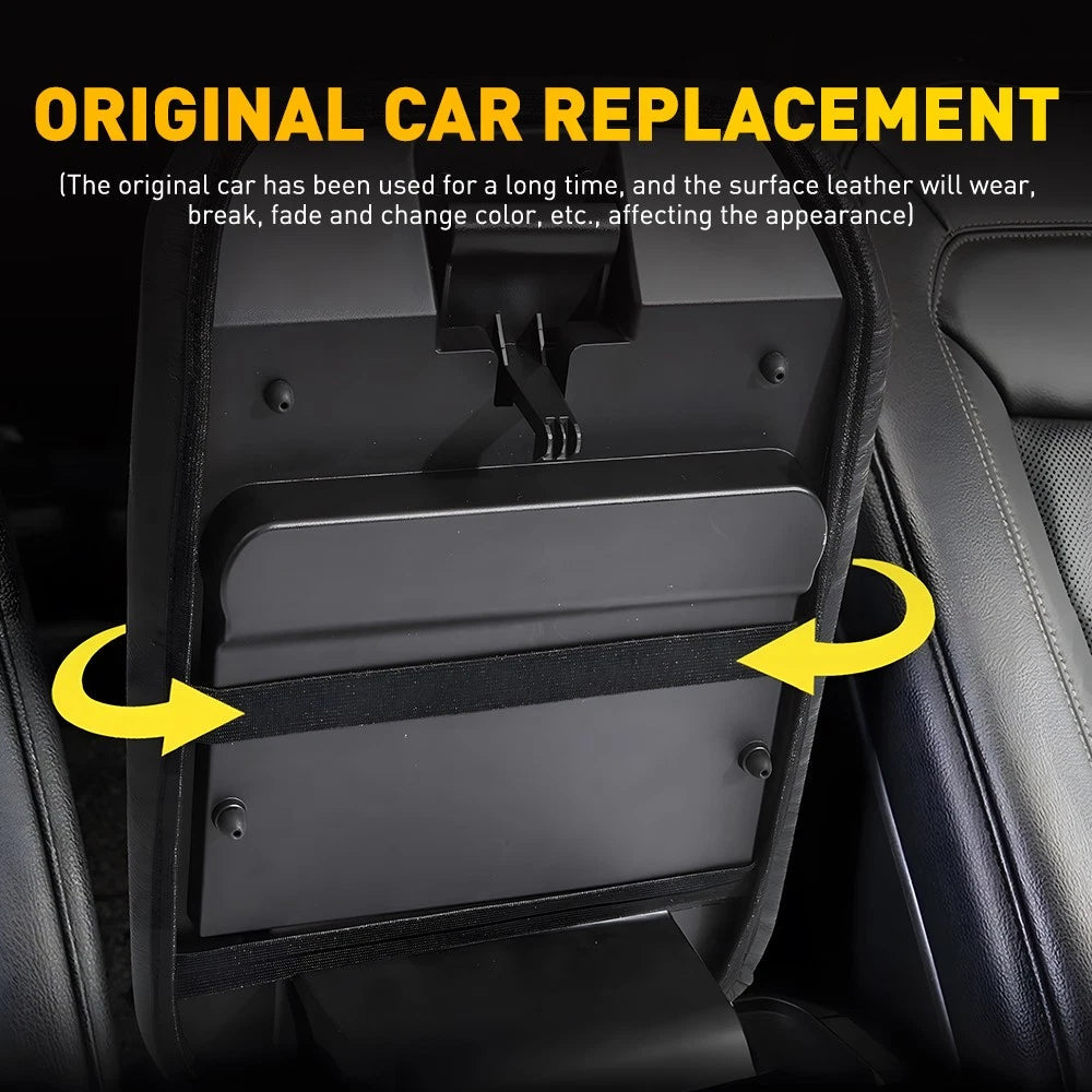 Leather Center Console Armrest Lid Cover Slip-on For Ford Explorer 2020-2022 EOA 6B93BC-57
